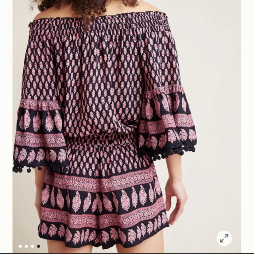 Anthropologie Raga Boho Off-shoulder Romper XS - Picture 2 of 8